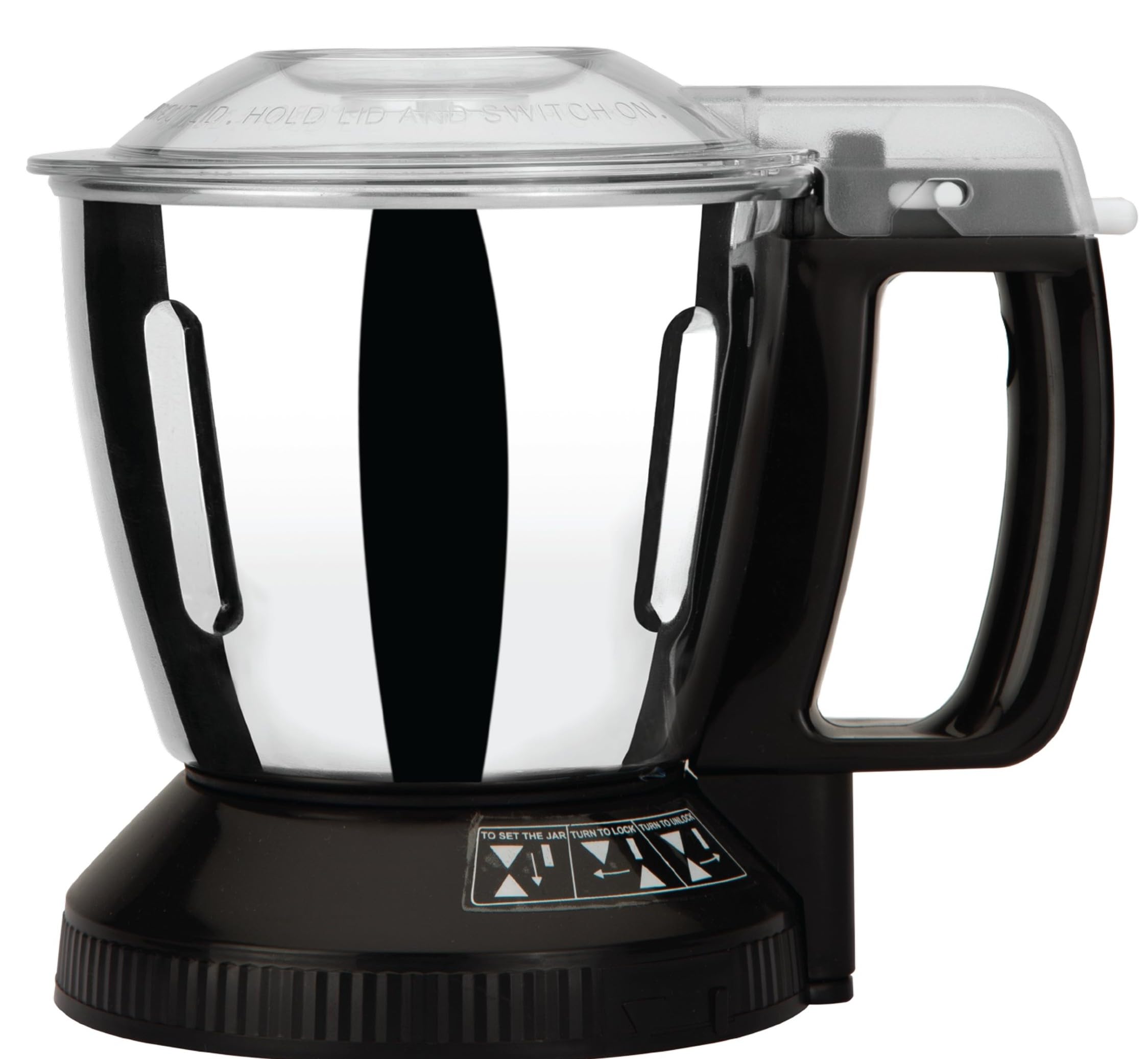 panasonic 1100 ml mill jar with safety lock (black) (suitable for model ac555,ac560, ac400, ac460, ac300, ac360, ac350, ac310, ac200, ac210)