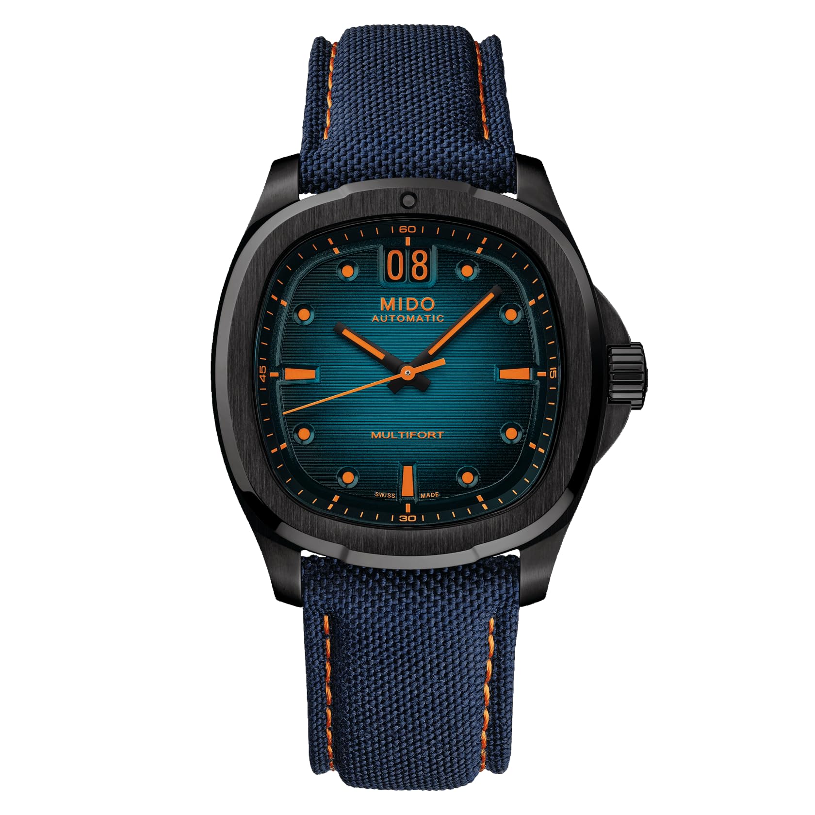 MIDOMultifort TV Big Date - Swiss Automatic Watch for Men - Stainless Steel, 40mm Case
