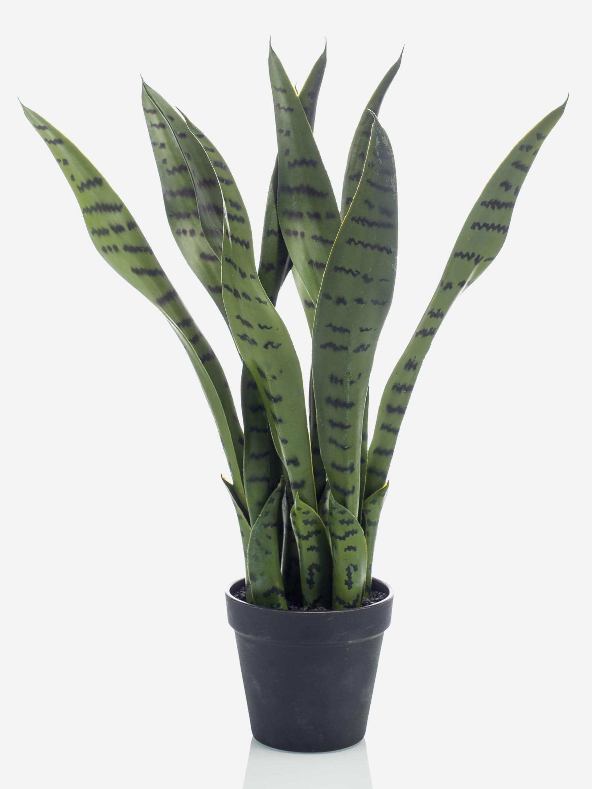 artplants.de Sansevieria synthétique POLIANA, Vert, 50cm