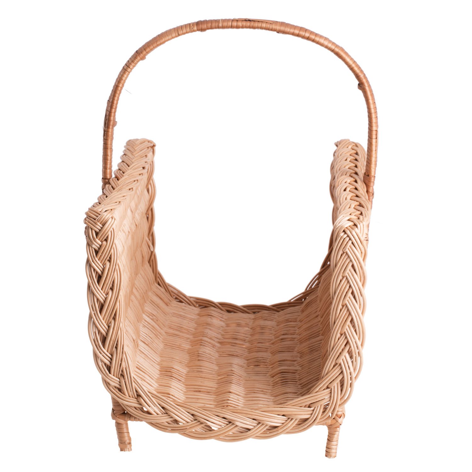 e-wicker24 Wiklinowy kosz kominkowy, naturalny kolor