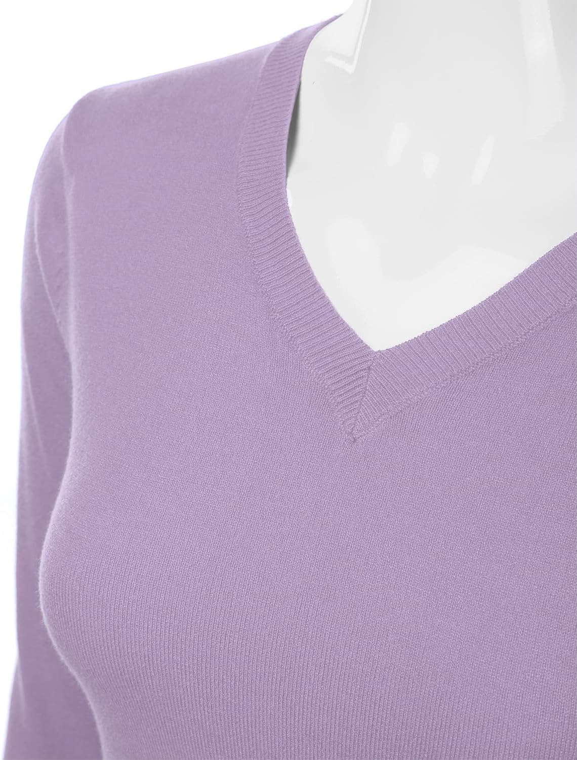 Women's V-Neck Long Sleeve Pullover Premium Soft Knitted Sweater (S-XXL) - Image 4