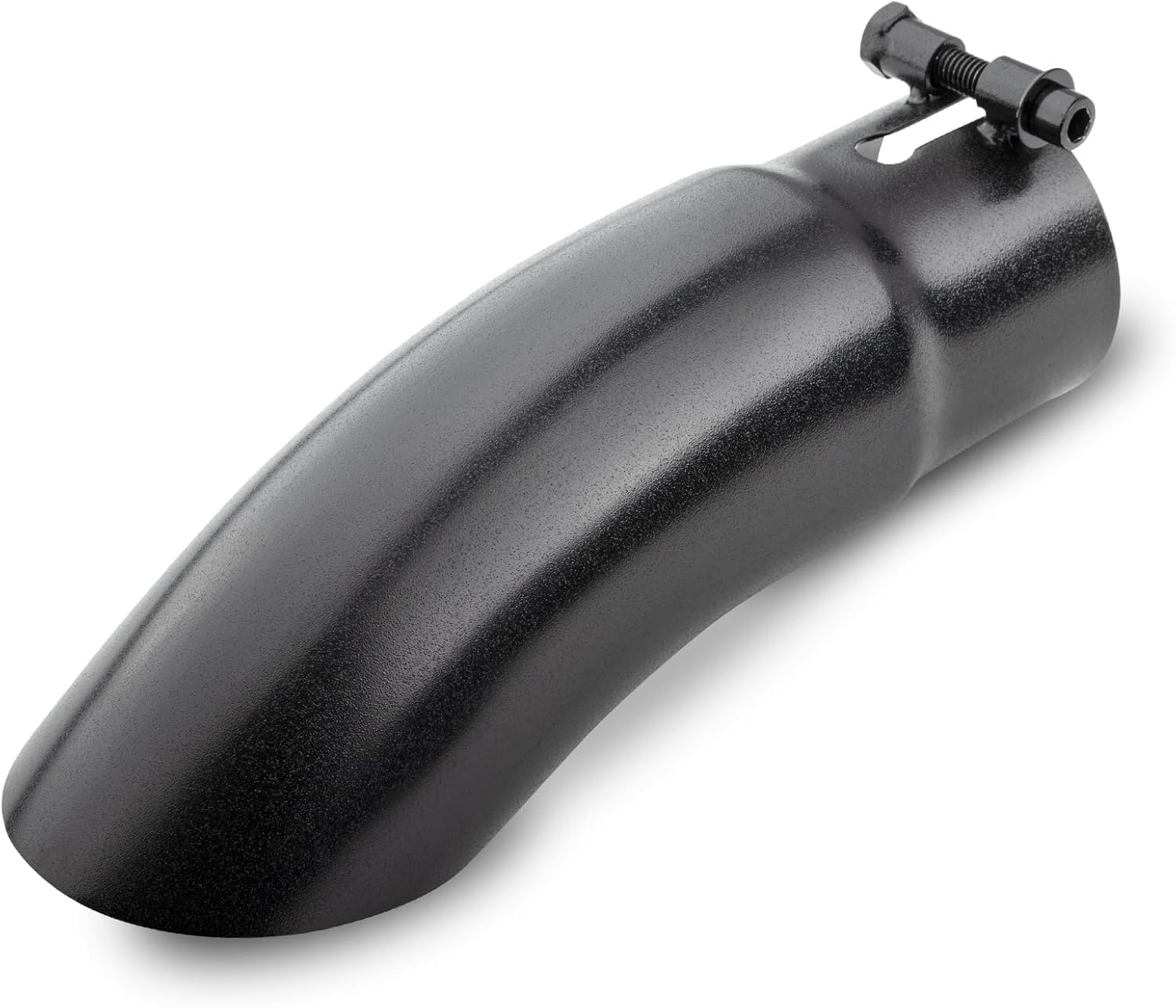 Vurkcy 2.5 inch Inlet Curved Exhaust Tip, 3" Outlet 9" Overall Length Stainless Steel Turn Down Exhaust Tail Pipe, Bolt-On, Sleek Angle Cut, Polished Tailpipe, Black