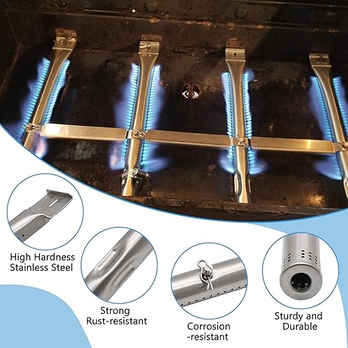 Miniatura 6 de Adviace Piezas de repuesto para parrilla Charbroil Gas2Coal 463340516, 463370519, 463370516, 463336818, 463341918, 463370518, rejillas de hierro