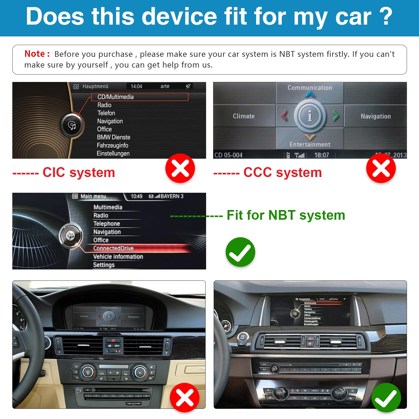 12.3'' Radio samochodowe, Apple CarPlay/Android Auto/Mirrorlink/GPS dla BMW serii 5 F10/F11 z lat 2012-2016 z radiem samochodowym z ekranem dotykowym NBT, nawigacja GPS do samochodu