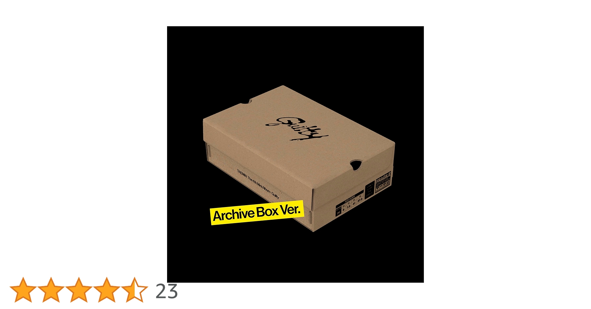 Amazon.co.jp: TAEMIN The 4th Mini Album 'Guilty (Archive Box