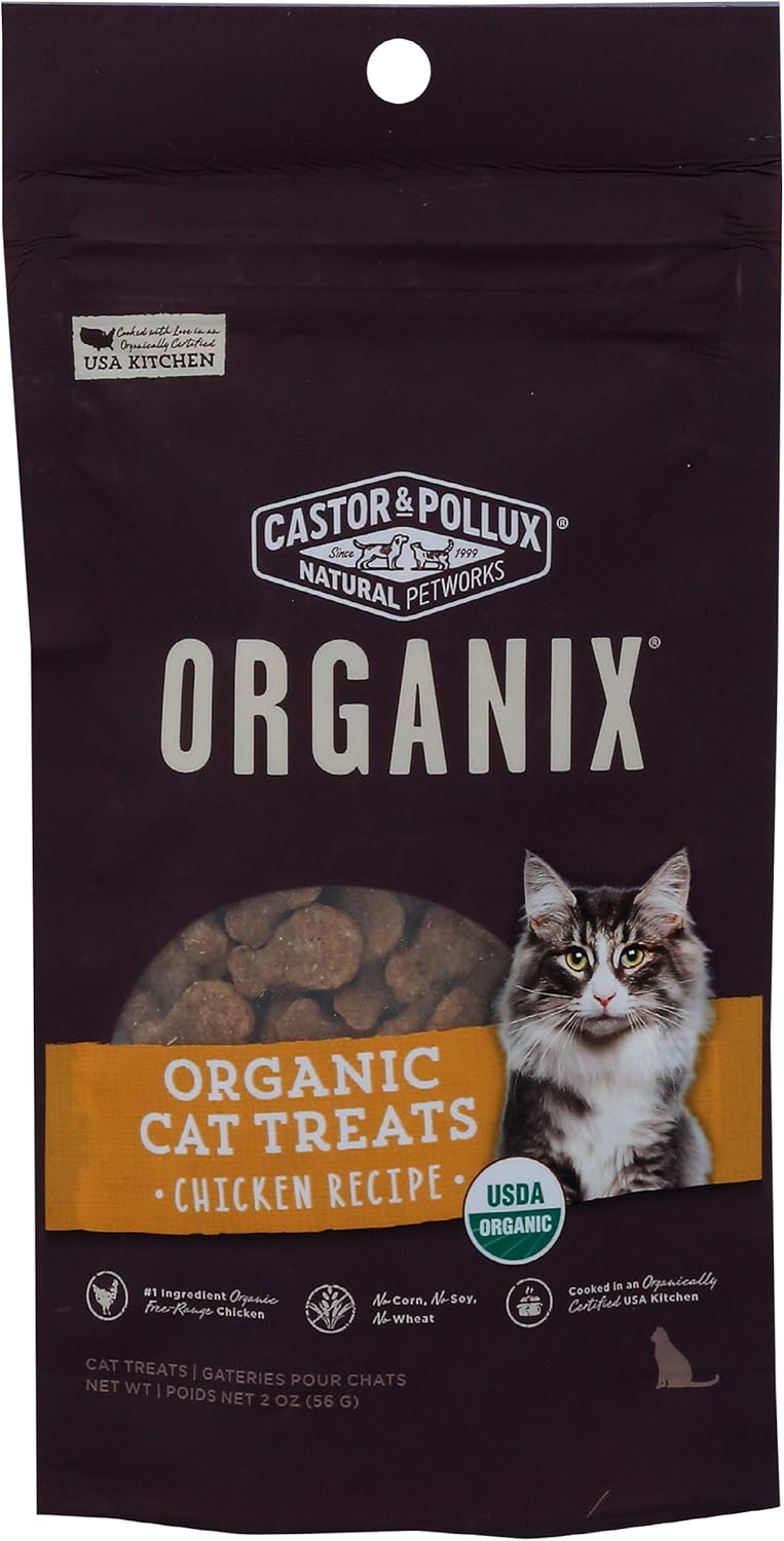 Castor & Pollux Organix Organic Chicken Flavor Cat Treats