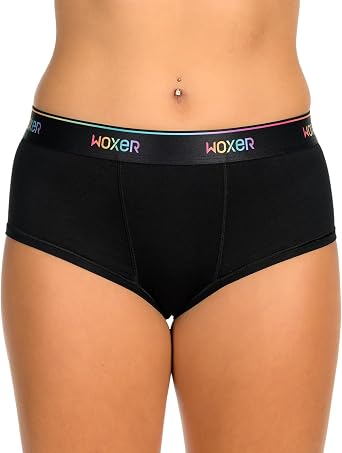 Woxer Womens Classic Seamless Boyshort Panties, Soft Modal Fabric with No Roll Inseam, Chafe-Free, Breathable Design