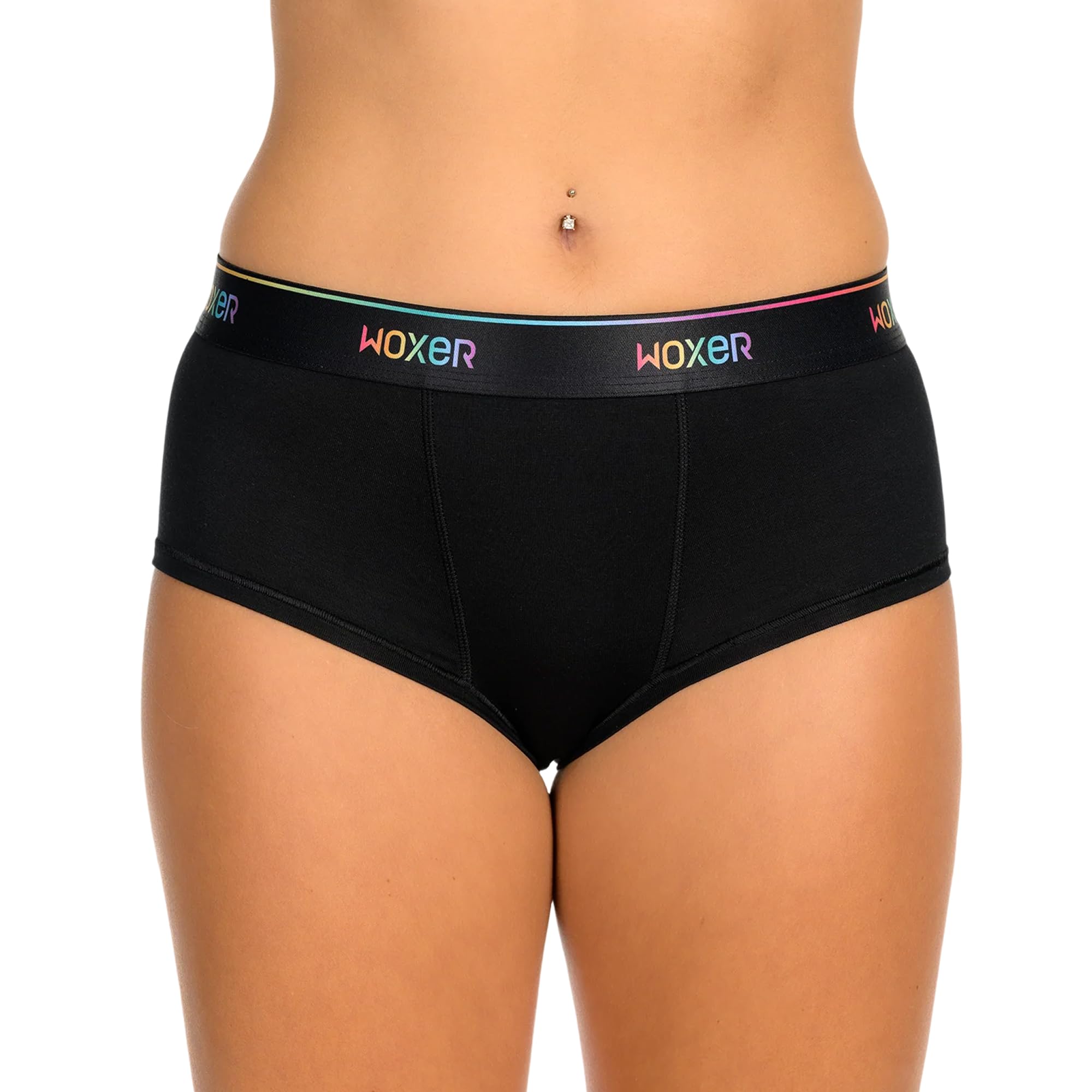 Woxer Women’s Classic Seamless Boyshort Panties, Soft Modal Fabric with No Roll Inseam, Chafe-Free, Breathable Design