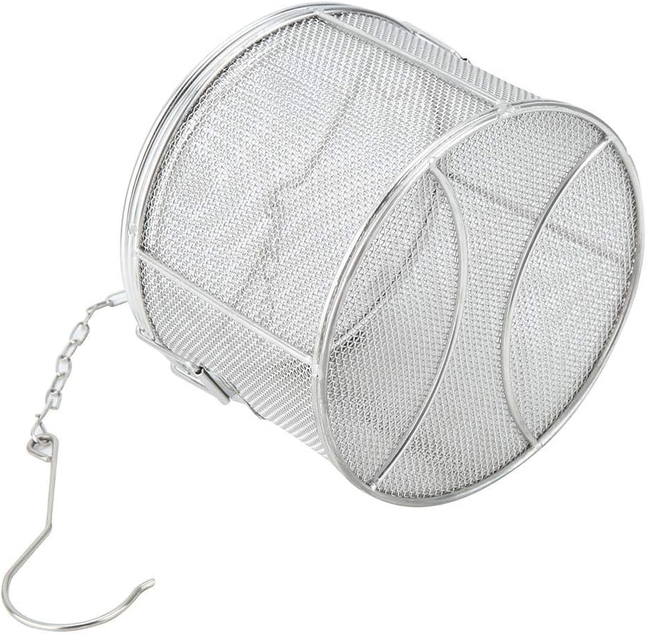 Filter, Stainless Steel Extra Fine Mesh Tea Strainer Tea Infuser Cooking Infuser Soup Seasonings Seperation Basket with Extended Chain Hook for Tea Herbal x 3.94