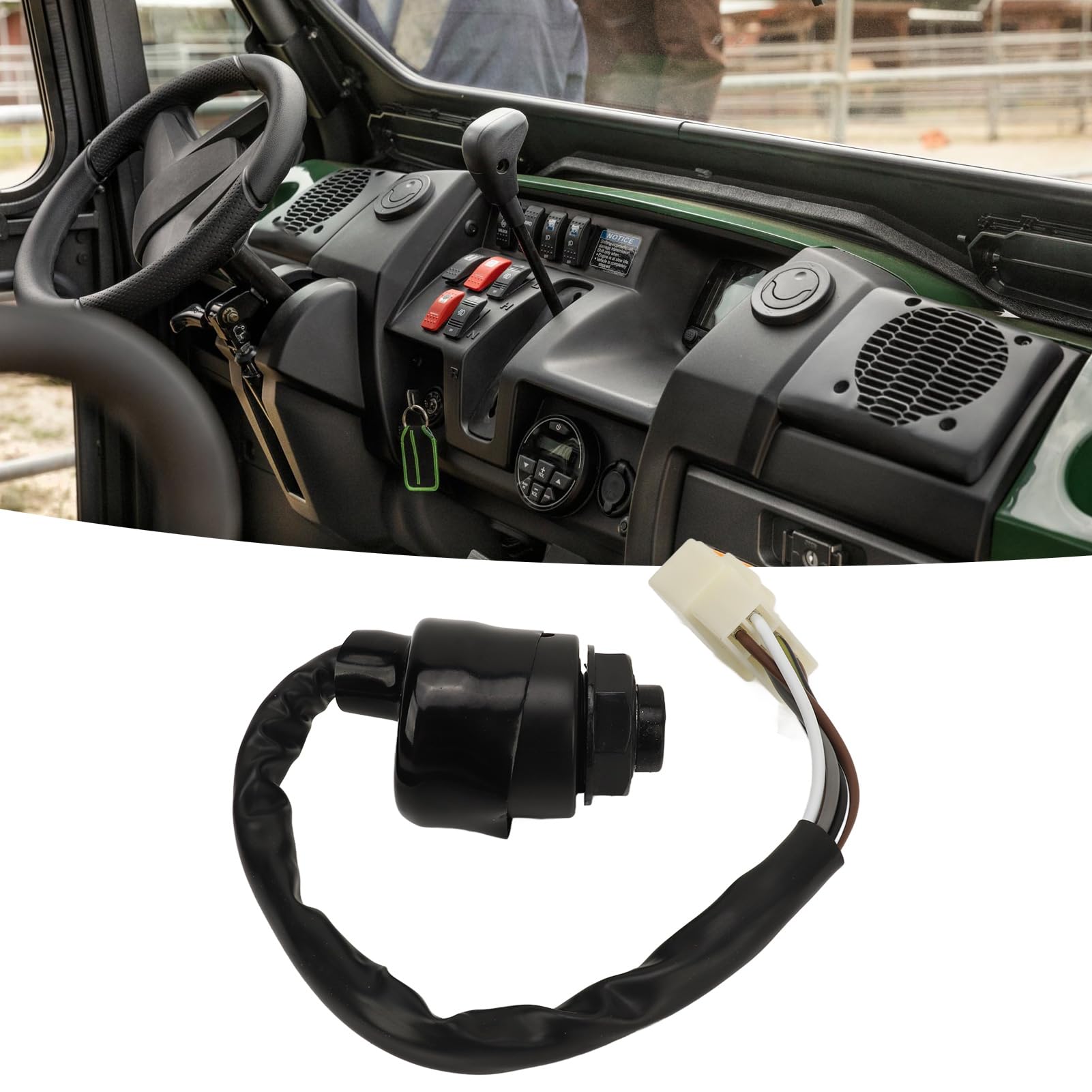 Przełącznik Kluczyka Zapłonu 27005 0011 Stacyjka z 2 Kluczami dla Mule 4000 4010 Trans 600 610