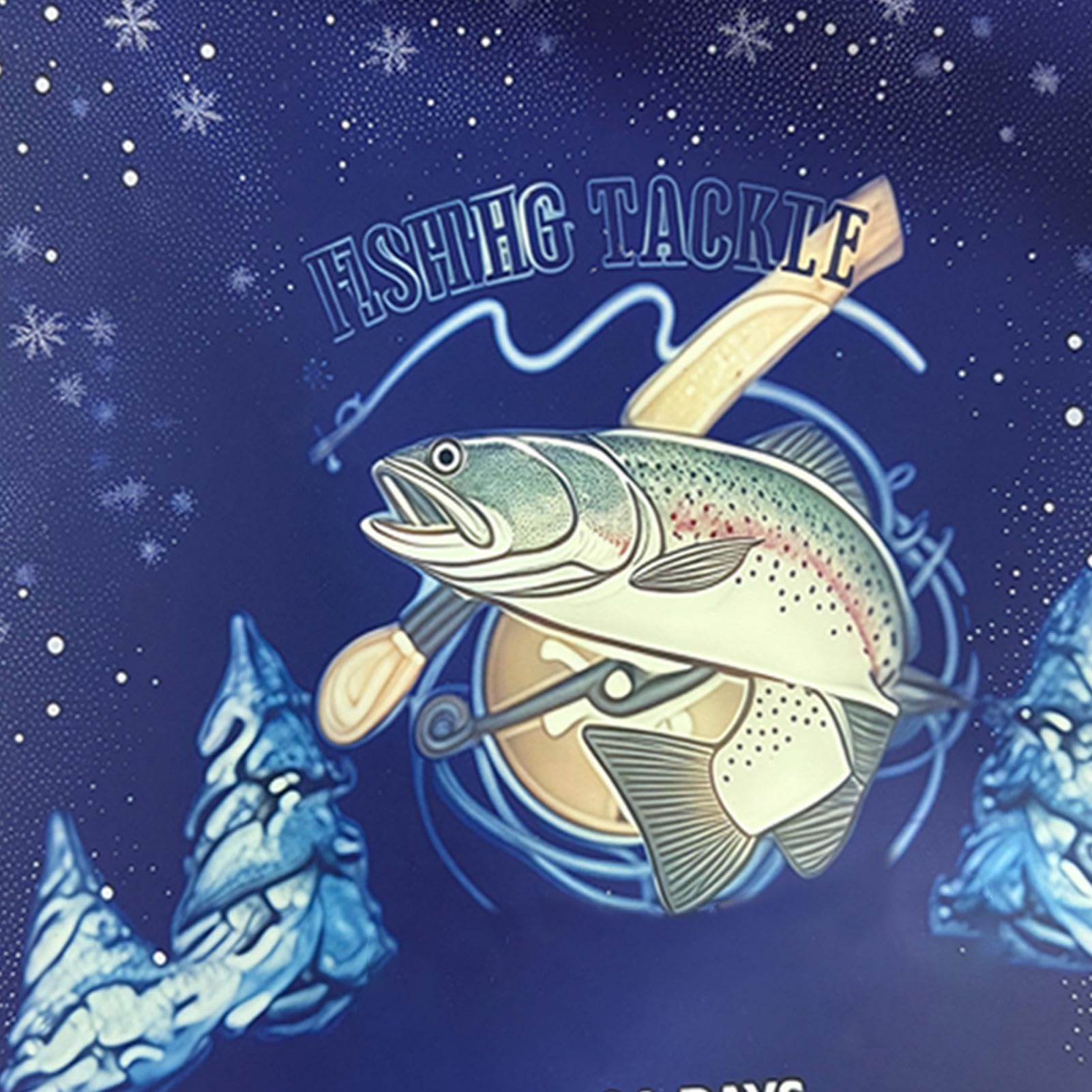 2025 Calendrier De L'Avent De Noël Équipement de Pêche en Eau Douce