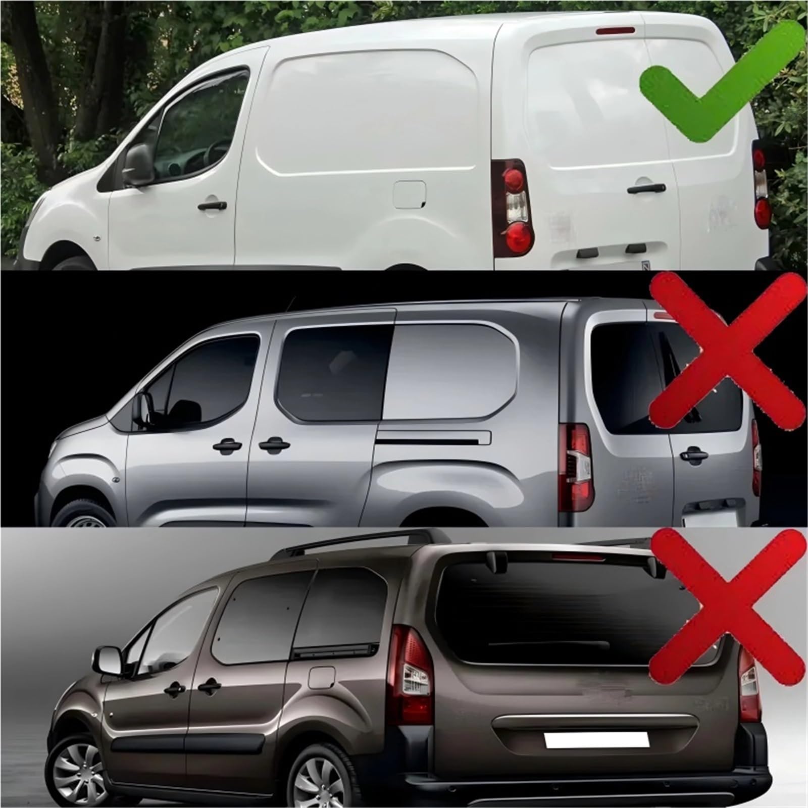 Compatibile Con Citroen Per Berlingo Mk2 Van 2012 2013 2014 2015 2016 2017 2018 1 Paio Fanale Posteriore Spia OEM: 9677205580