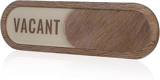 Hemoton 1set Reserved Vacant Slider Door Sign for Conference Rooms Private Spaces Adhesive Installation Texture Design Easy Transition Between Occupied States
