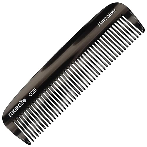 Miniatura 8 de Giorgio G29 - Peine desenredante para todo el cabello grueso, peine de bolsillo de dientes anchos para cabello grueso, rizado y ondulado. Peine