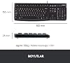 Logitech K120 USB Wired Keyboard, With Numerical Keypad, Liquid Spill Resistant, Turkish Q Keyboard, Black