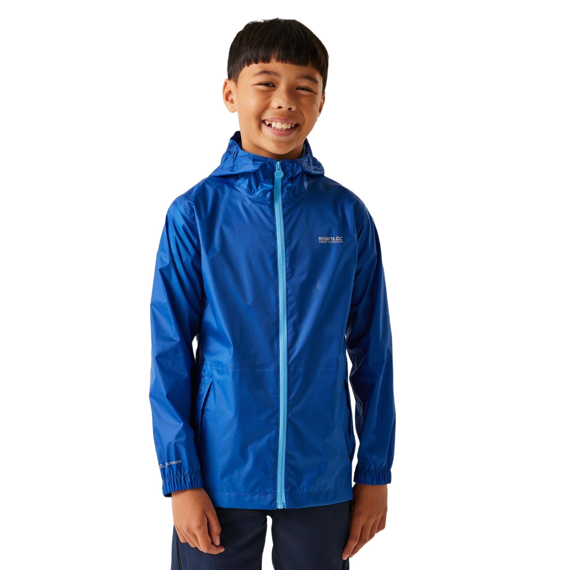 Regatta Kids Kids Pack It Jacket Packaway Waterproof Shell, Breathable & Durable - Perfect for Outdoors, Walking, Hiking & Camping