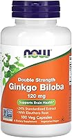 Vista 1 de NOW Foods Ginkgo Biloba, 120 mg, 100 cápsulas vegetales