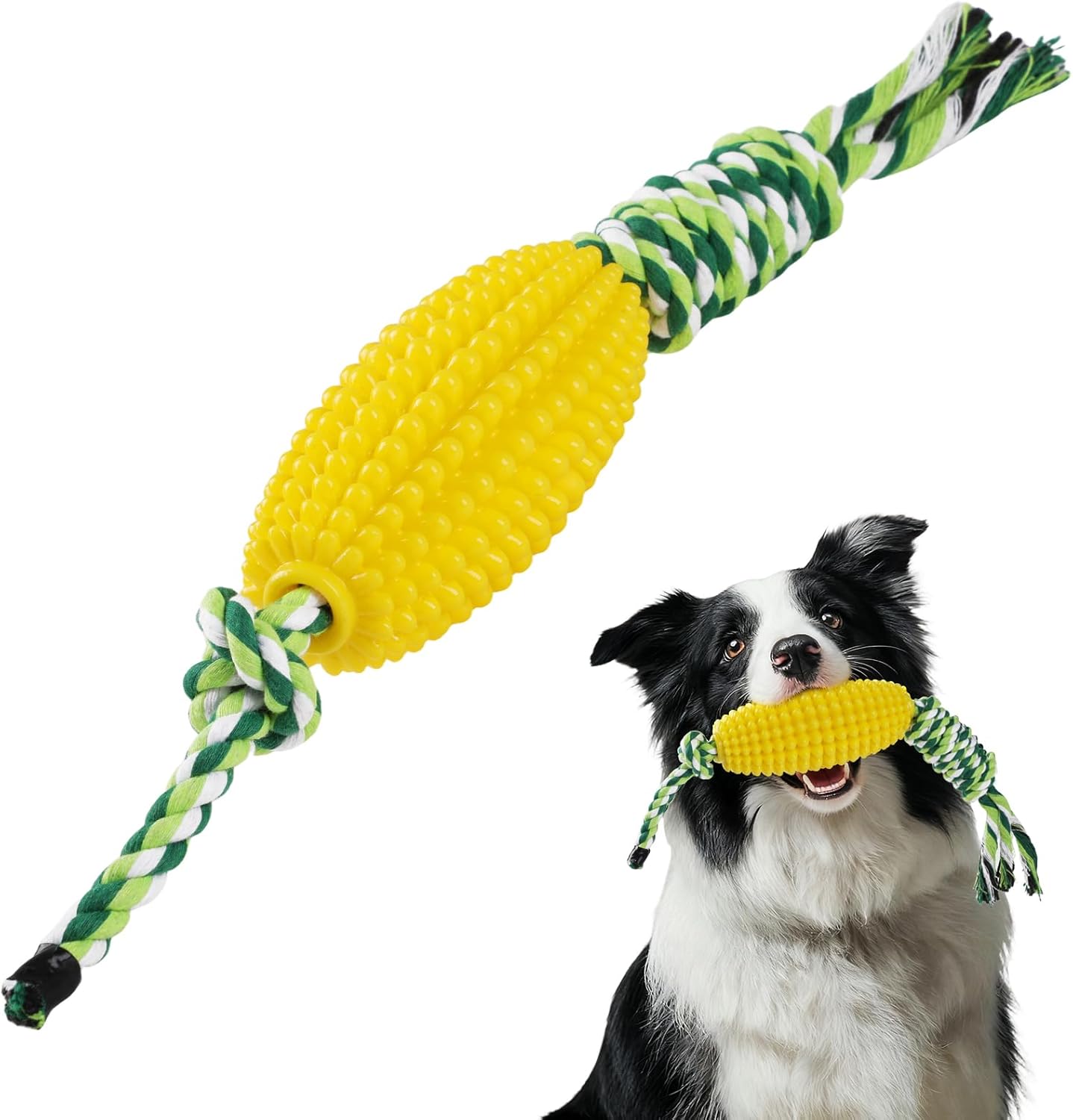 Hianjoo Interactive Dog Chew Toy, Indestructible Tough Durable Dog Teething Toys Corn Chew Stick, Tug of War Dogs Toy for Puppy Small Medium Dogs Hianjoo Interactive Dog Chew Toy, Indestructible Tough Durable Dog Teething Toys Corn Chew Stick, Tug of War Dogs Toy for Puppy Small Medium Dogs