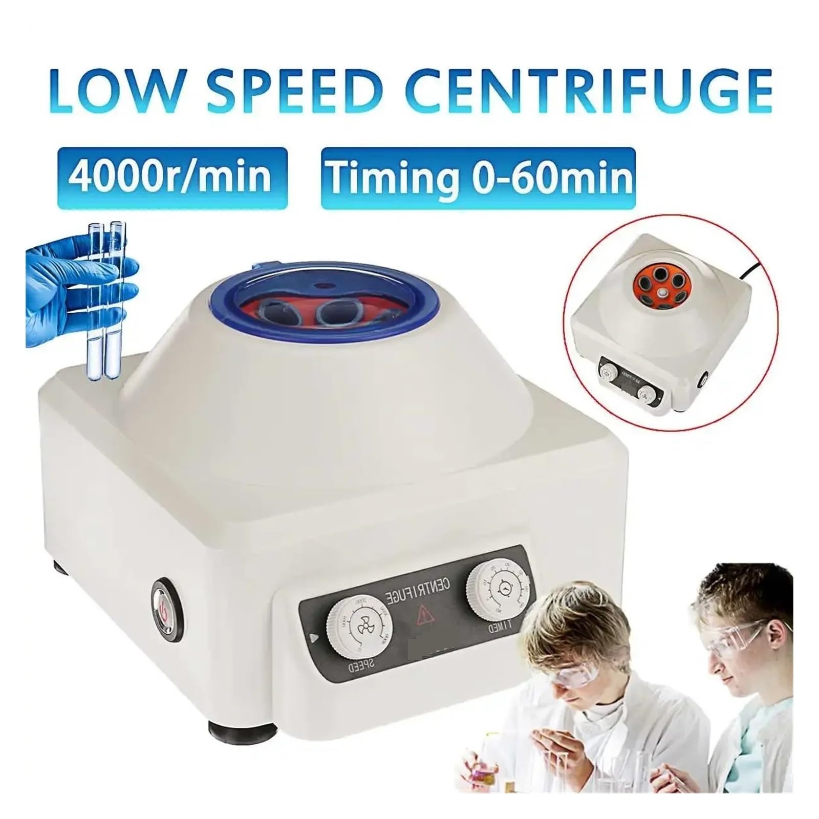 Centrífuga de mesa, Centrífuga De Plasma Laboratorio Eléctrico, 4000RPM, Máquina Médica, Suero Aislado Prp Con Tubo Centrífugo 5mL, 10mL Y 15mL | Pink