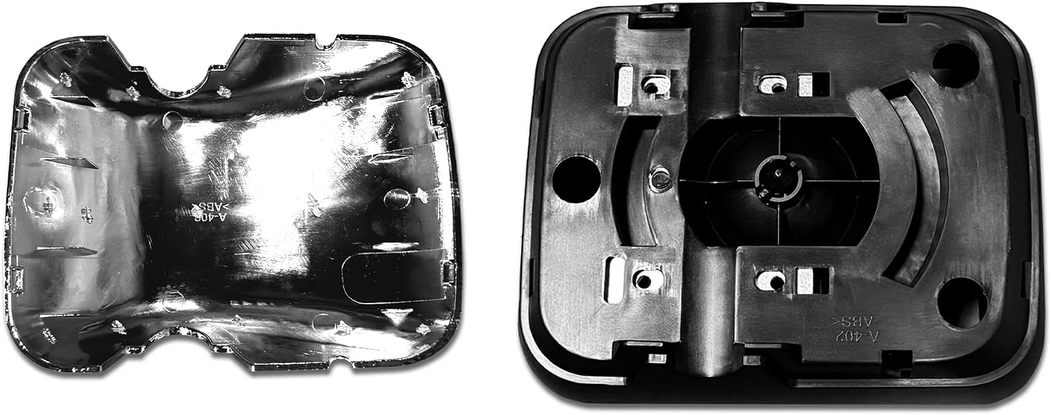 Kozak Small Bottom Rear View Wide Angle Door Mirror Chrome Compatible with Hino 258 268 338 358, NOT Heated NO Power, Includes Logo and Reflective Vest