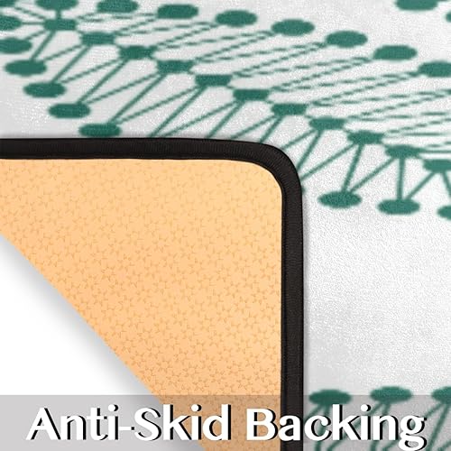 Miniatura 9 de GUYOS Tapete de cocina con patrones florales tribales coloridos 2 piezas tapetes acolchados antifatiga para suelo de cocina de 47 x 17 pulgadas29 x