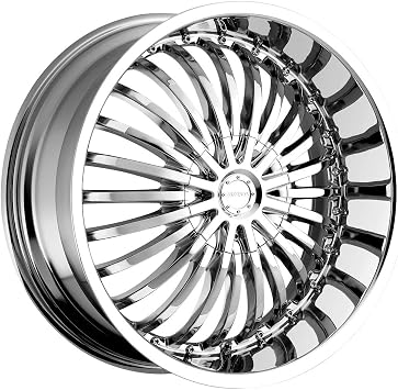 Strada Spina 20 Chrome Wheel / Rim 5x112 & 5x115 with a 40mm Offset and a 74.1 Hub Bore. Partnumber S16050240