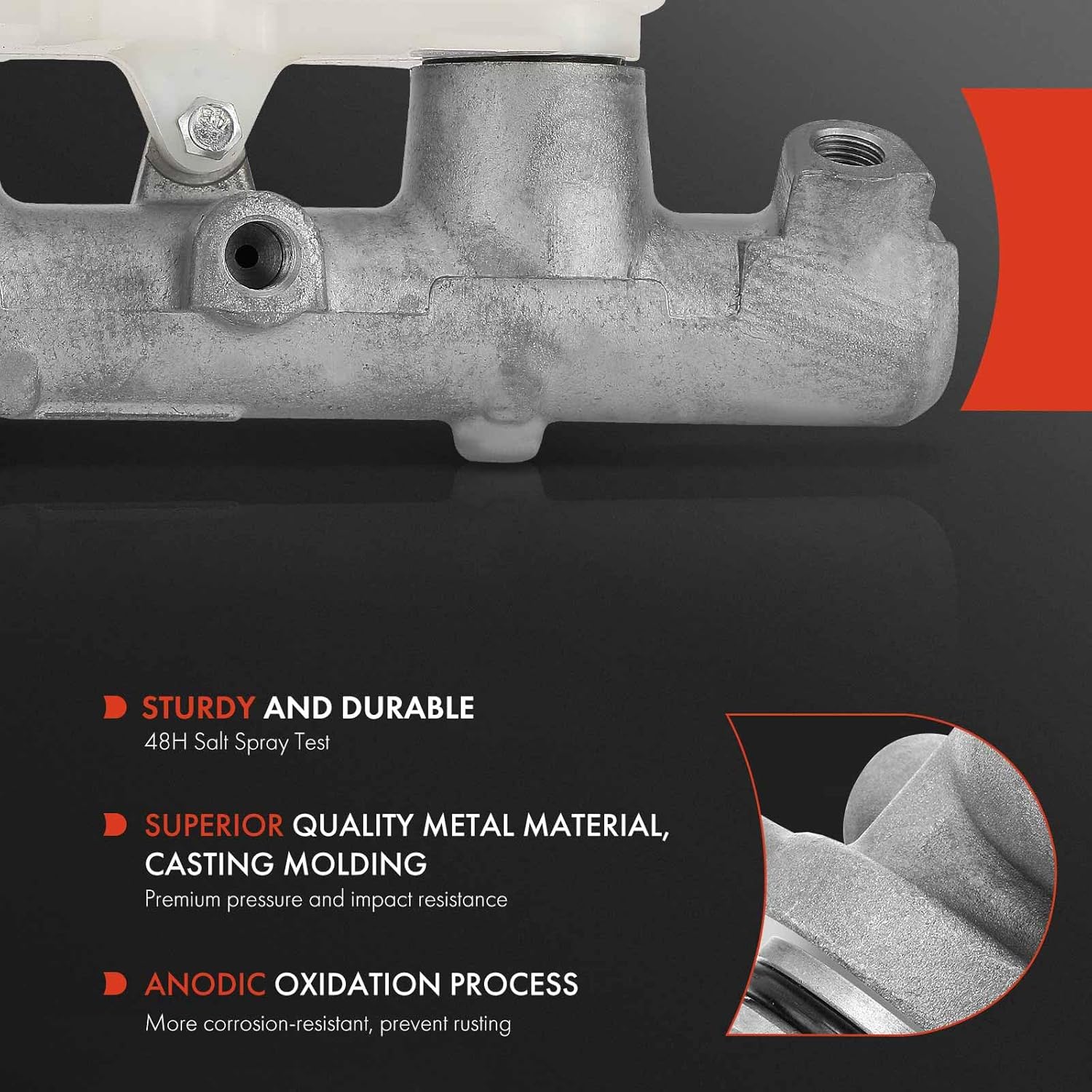 A-Premium Brake Master Cylinder with Reservoir and Cap Compatible with Honda Vehicles - Civic 2006-2011 - Replace# 46100SNAA01