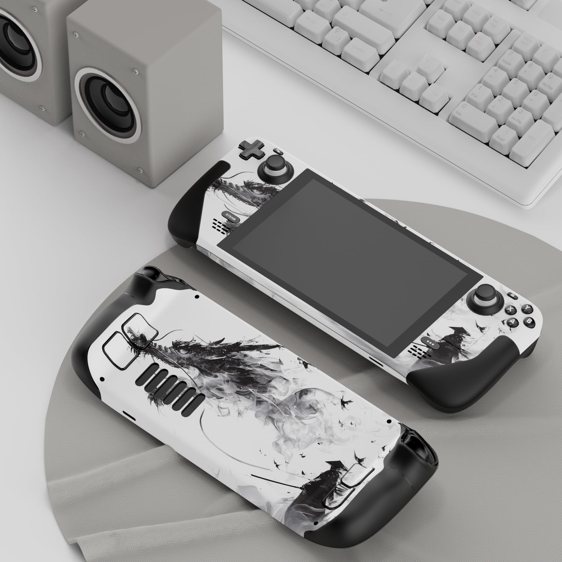 playvital Custom Stickers for Steam Deck LCD, Full Set Protective Skin Decal for Steam Deck - Mistborn Dragon — view 4