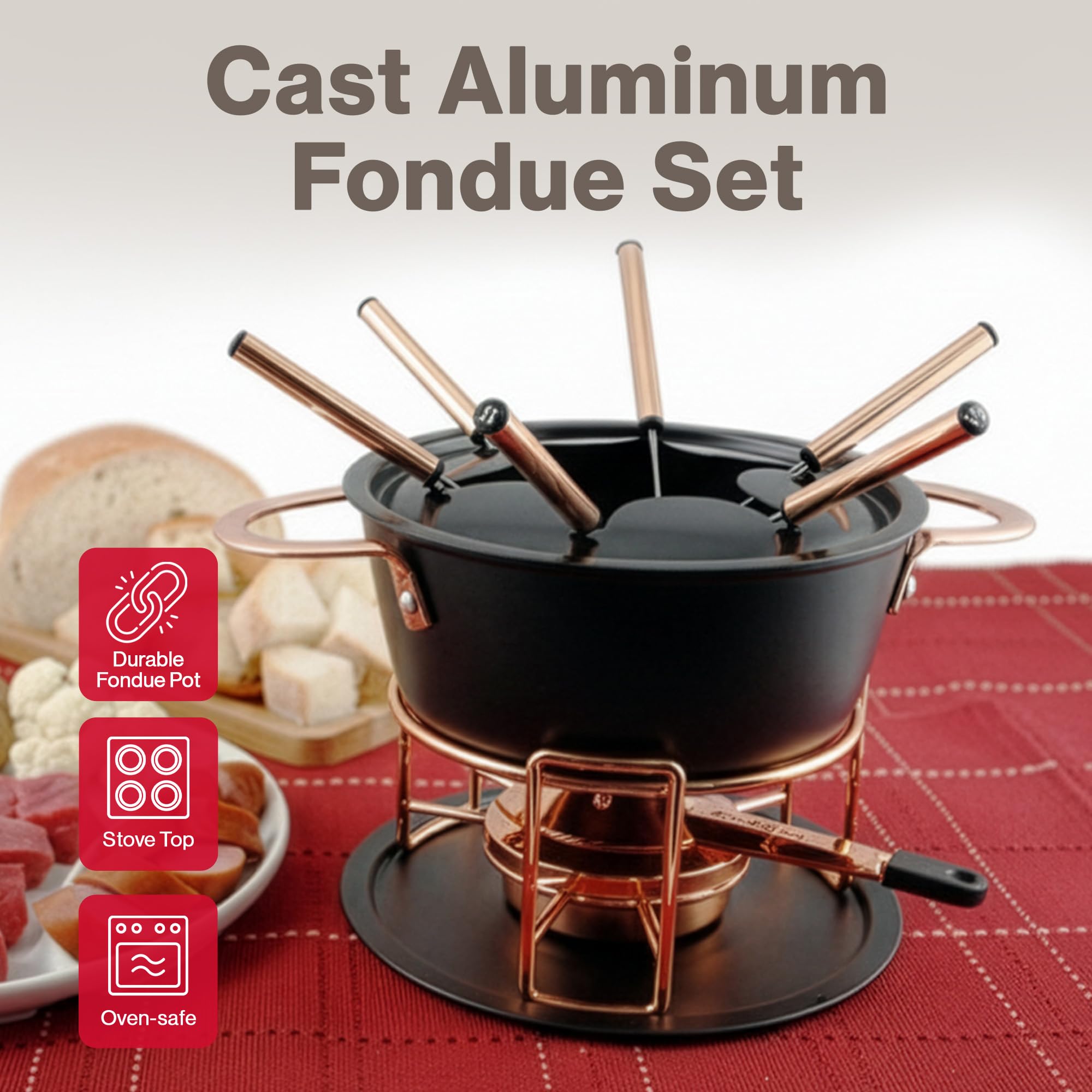 Swissmar Realp Käsefondue-Set, 11-teilig