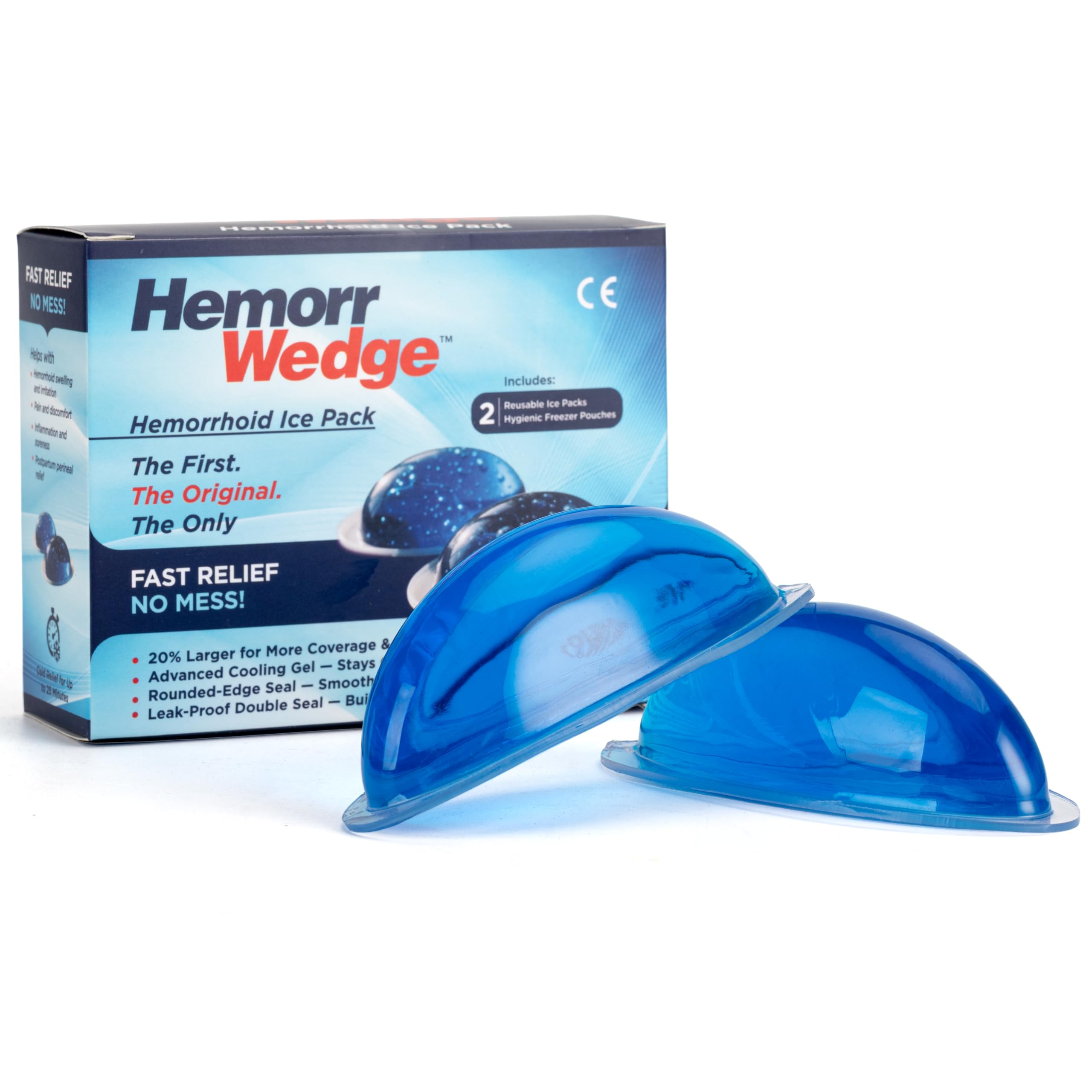 Emorragia Trattamento Emorroide Ice Pack - Silicone Gel Freeze Pack, coppia con custodia