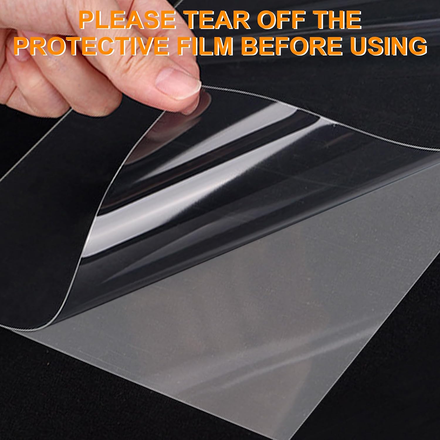 2 Pack 96" x 17.3" Clear Plexiglass Roll, PET Hard Plexiglass Roll | 0.8mm Thick Transparent Plastic Sheeting for Craft, Picture Frame, Sign Blank, DIY Display Project, Easy to Cut