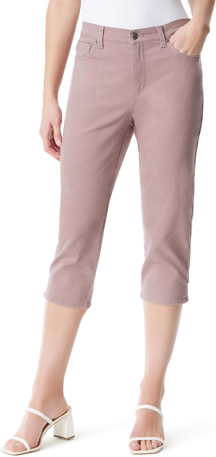 Gloria Vanderbilt Womens Amanda Capri with High Rise Straight Standard