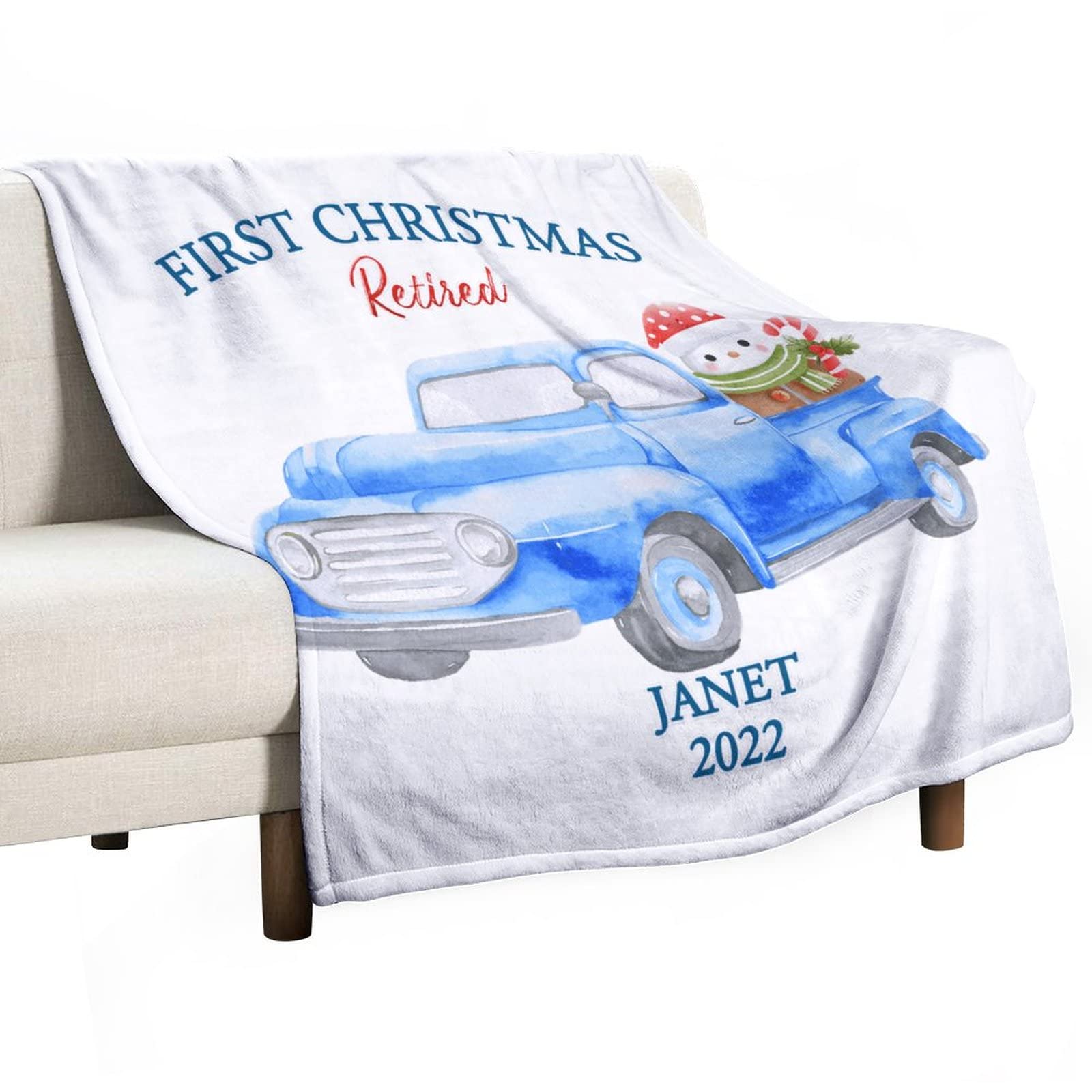 Couverture de Noël avec impression 3D de qualité supérieure pour lit et canapé