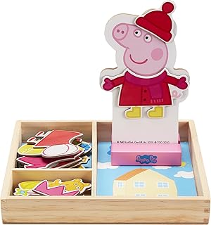 Rompecabezas magn&eacute;tico de madera The Canadian Group Peppa Pig (25 piezas)