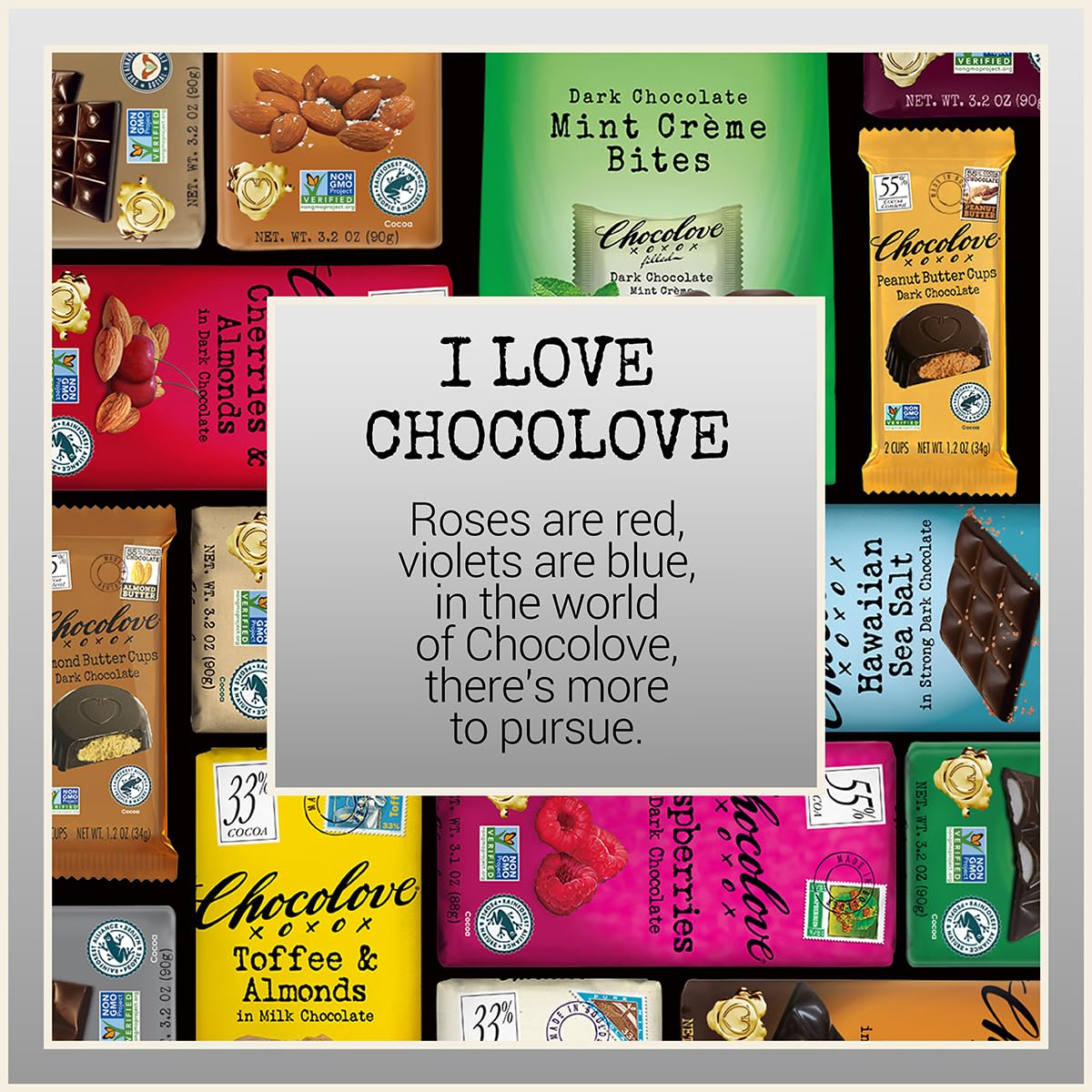 Chocolove Extreme Dark Chocolate Bars | 88% Cocoa | Rich and Intense Flavor | Made with Premium Dark Chocolate | Non-GMO & Gluten-Free, 3.2 oz Bar (12 Pack)