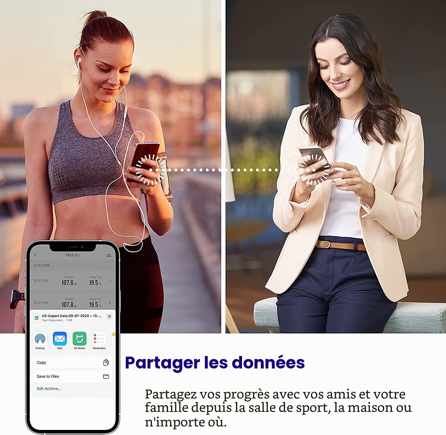 Etekcity Pèse-personne Bluetooth numérique intelligent avec application intelligente pour poids corporel, graisse, IMC, masse musculaire, 180 kg, noir