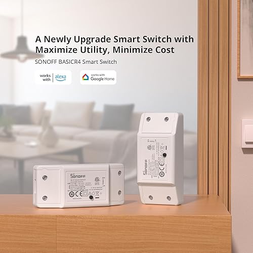 Miniatura 2 de SONOFF BASICR4 Interruptor inteligente Wi-Fi, módulo de bricolaje para solución de automatización del hogar inteligente, compatible con Alexa y
