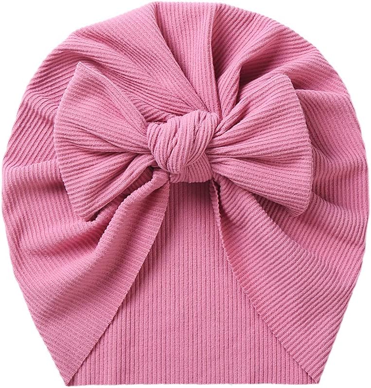 Baby Turban Big Hair Bow Baby Hat Baby Girl Soft Beanie Cap Newborn Infant Toddler Kid Headwrap - Image 7