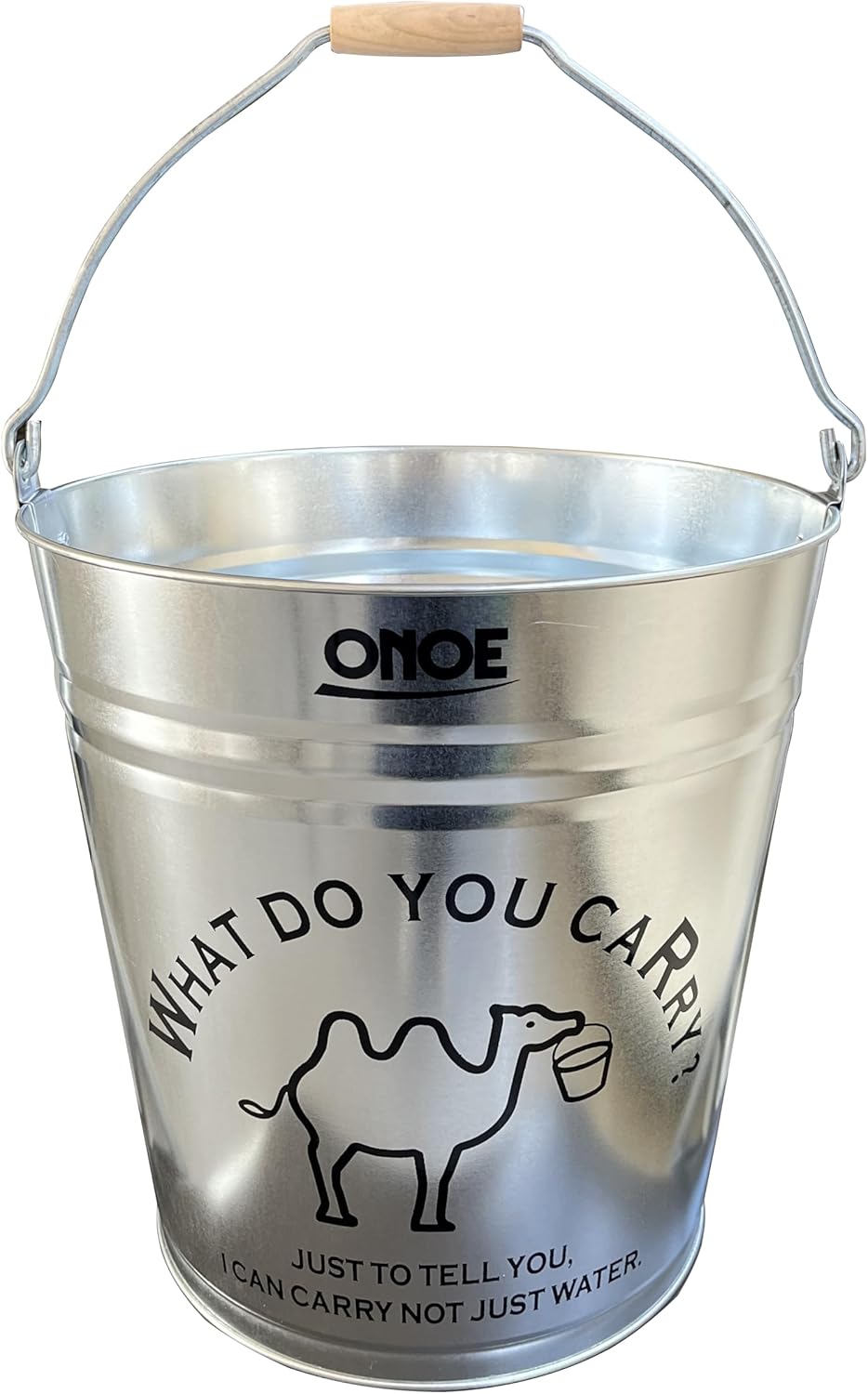 Onoe G-B-13 Bucket No. 8 (13 L) Impact and Cold Resistant Zinc Iron Sheet, Water Leak Resistant, Bend, Break, Fire-resistant Disaster Preparedness Goods, Diameter 11.7 x Bottom Diameter 8.1 x Depth