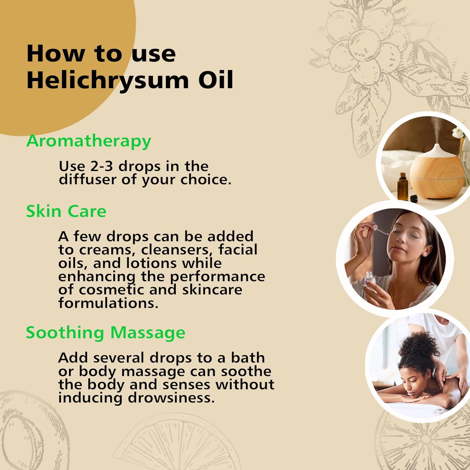 Helichrysum Essential Oil, 100% Pure Helichrysum Oil for Skin, Bruising, Body, Spray & DIY- 10ml - Image 5
