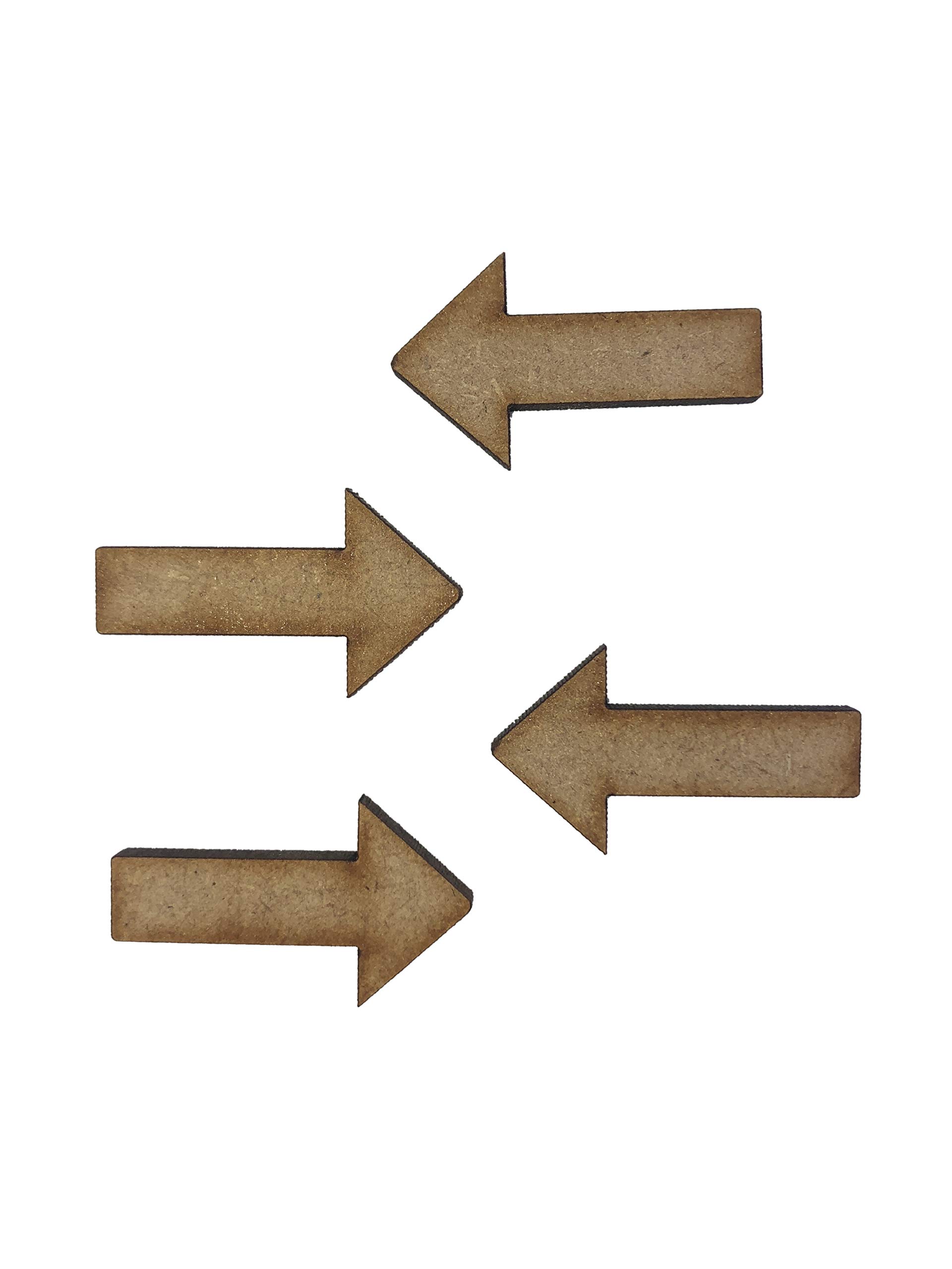 20x Arrows 3cm Wood Craft Embelishments Laser Cut Shape MDF