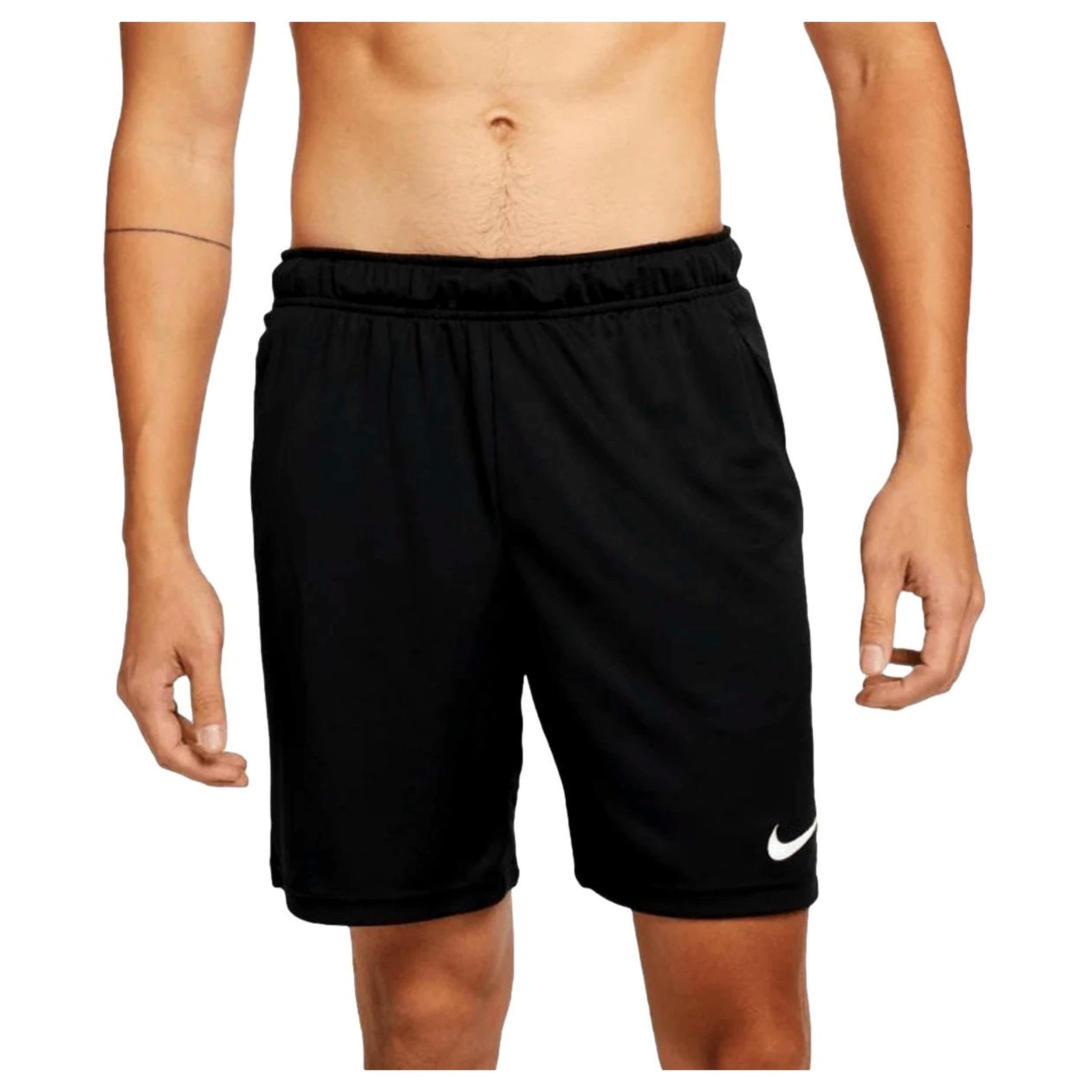 Nike DF Knit Short 6 0 Training Shorts Black White Medium