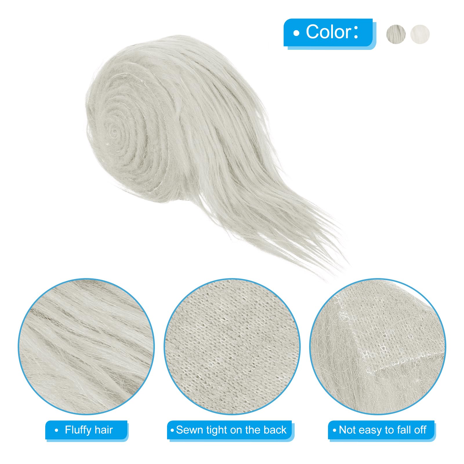 PATIKIL Plush Faux Fur Fabric Precut Strips - Image 4