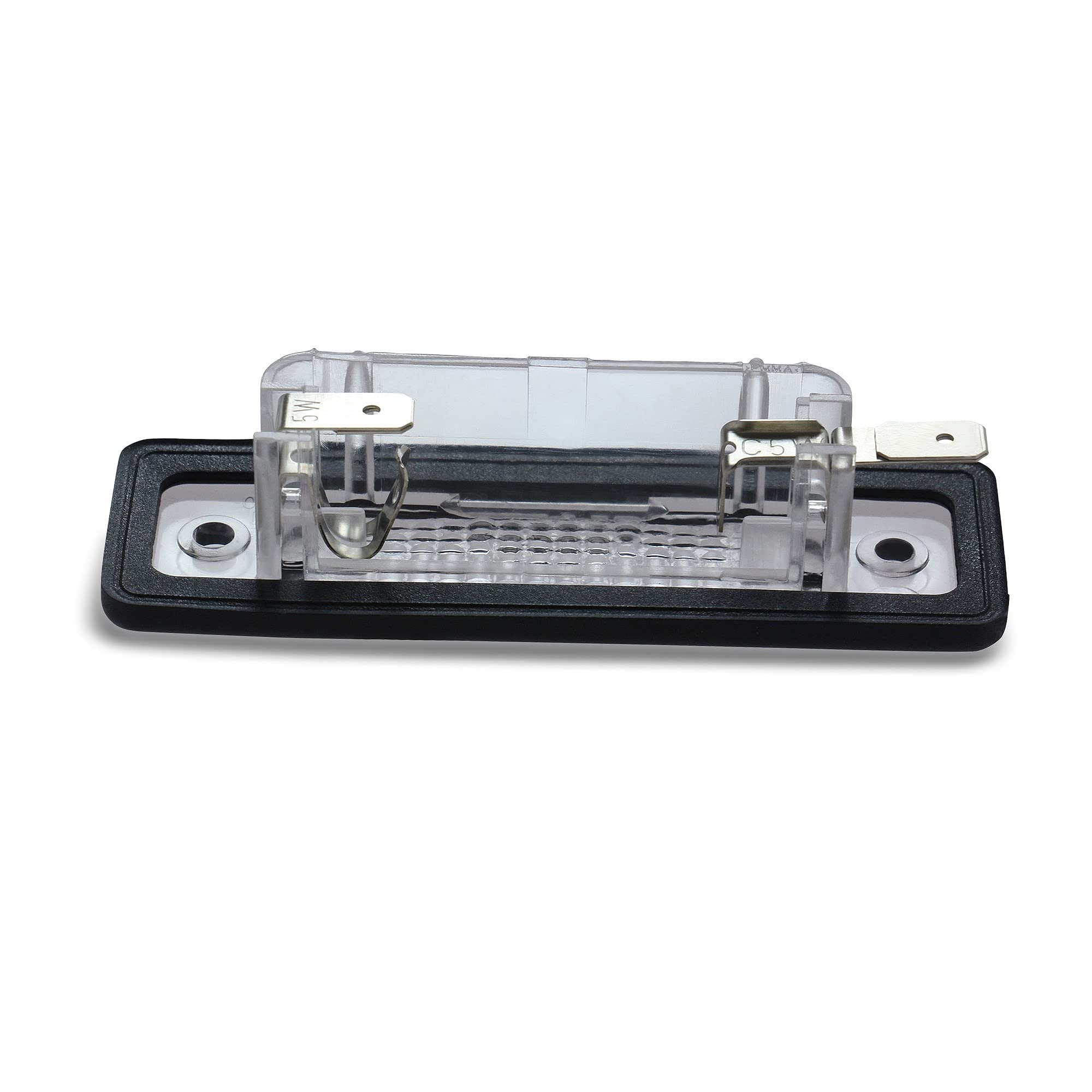 HELLA 2KA 004 331-061 Feu Éclaireur De Plaque D'Immatriculation 12V - Montage Encastré Gauche/Droite Argenté