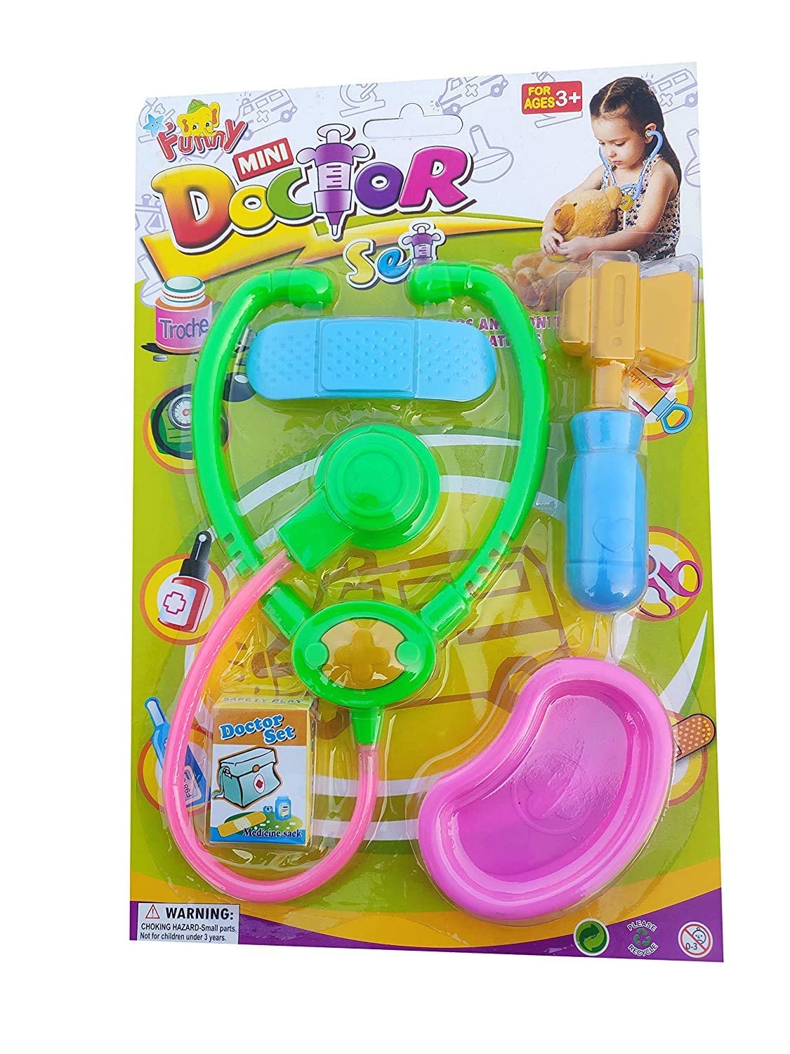 Mini Doctor Play Set to Teach About Doctor Instruments to Kids (Pack of 1) moq