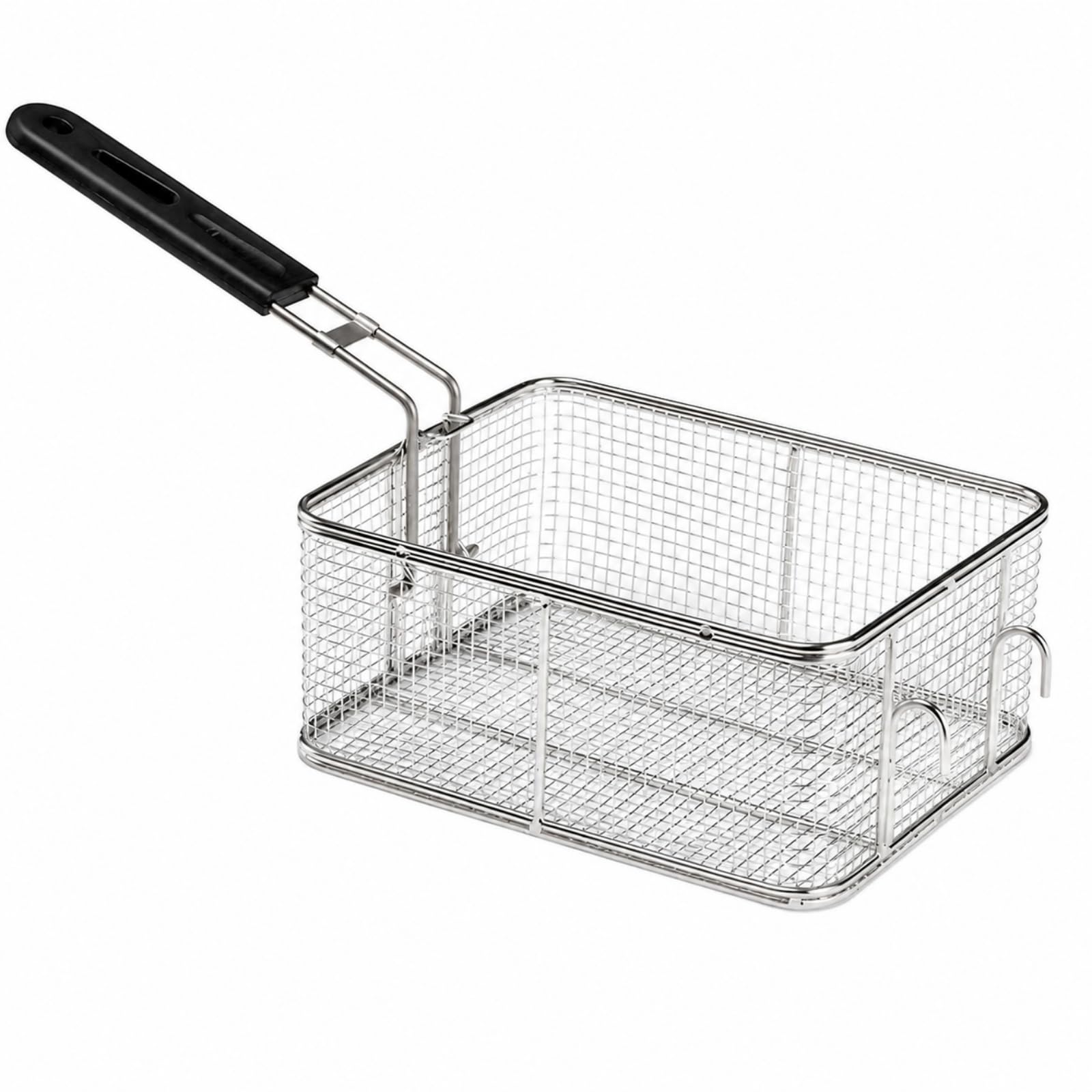 KESOTO Panier Friture Carré En Acier Inoxydable Indéformable Panier Friture Poignée Portable pr Cuisiniers Amateurs, 6L