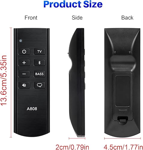 Miniatura 9 de CHUNGHOP Control remoto Bluetooth mejorado compatible con Bose Solo 5 10 15 Series ii Sistema de sonido de TV 732522-1110 418775 Sistema de barra de