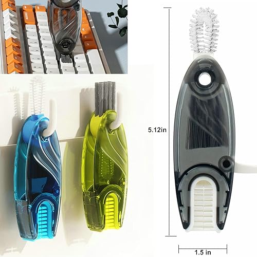 Miniatura 9 de Cepillo de limpieza multifuncional 3 en 1 cepillo de tapa para botella pequeña cepillo de limpieza de pajillas herramientas multifuncionales de