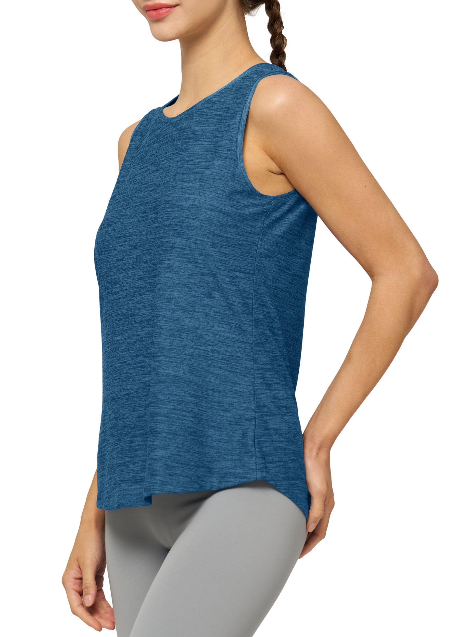 Willit Women's Workout Tank Tops Sleeveless Running Yoga Tops Quick Dry Active Shirts Gym Exercise Loose Fit