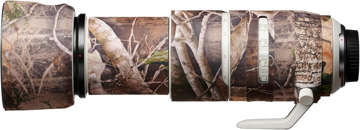 easyCover - Lens Protection Camouflage Cover - Lens Protector - Protection for Your Camera Lens - Canon RF 100-500mm F4.5-7.1L is USM- True Timber Kanati Camouflage